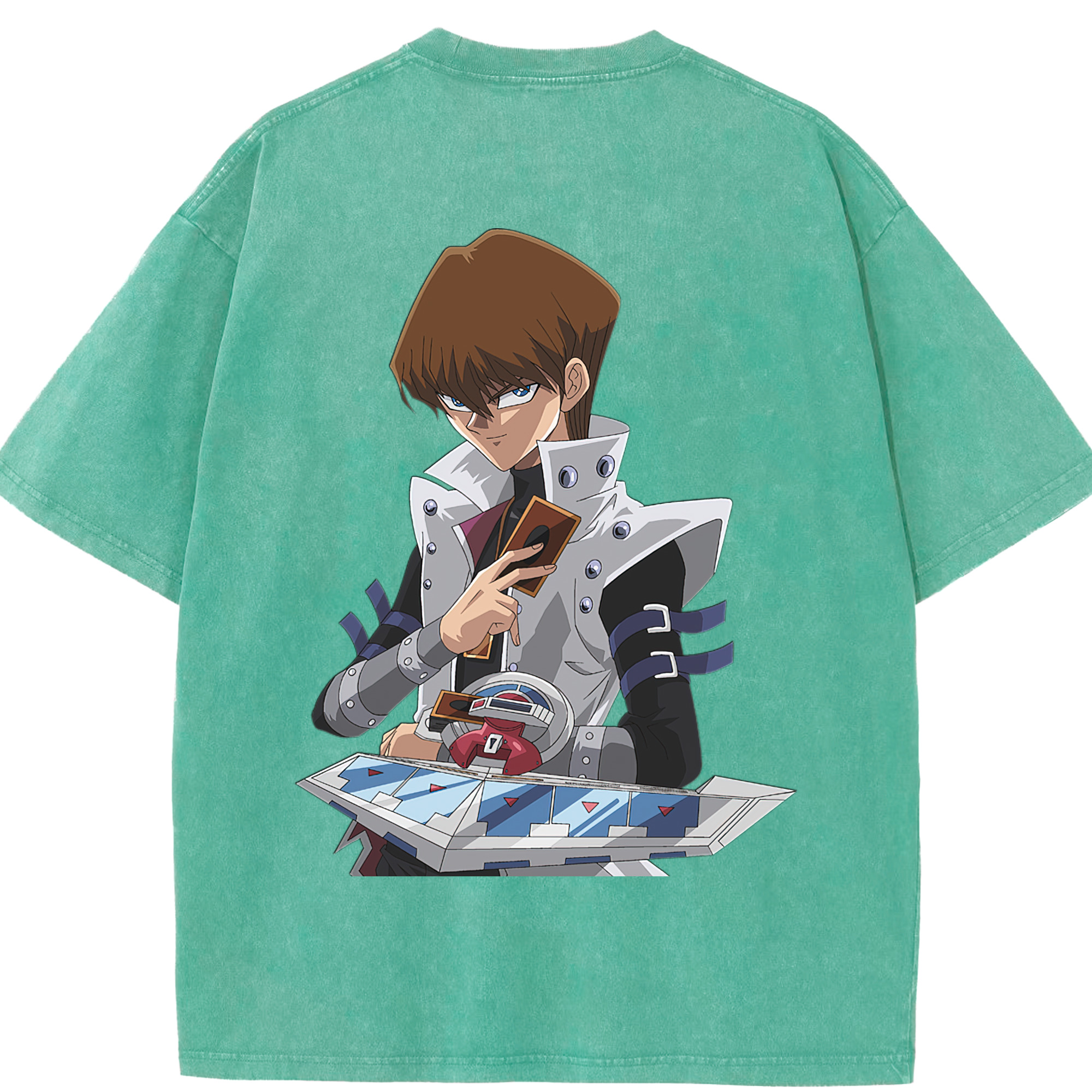 （画像用） 遊☆戯☆王 Yu-Gi-Oh! 綿100% ヴィンテージ風 半袖Tシャツ（背面プリント）